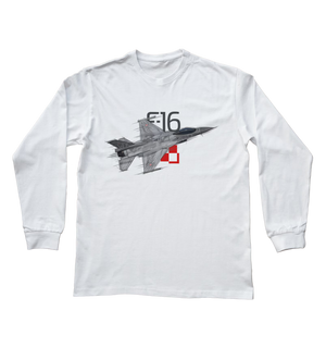 F-16 — koszulka z długim rękawem dziecięca