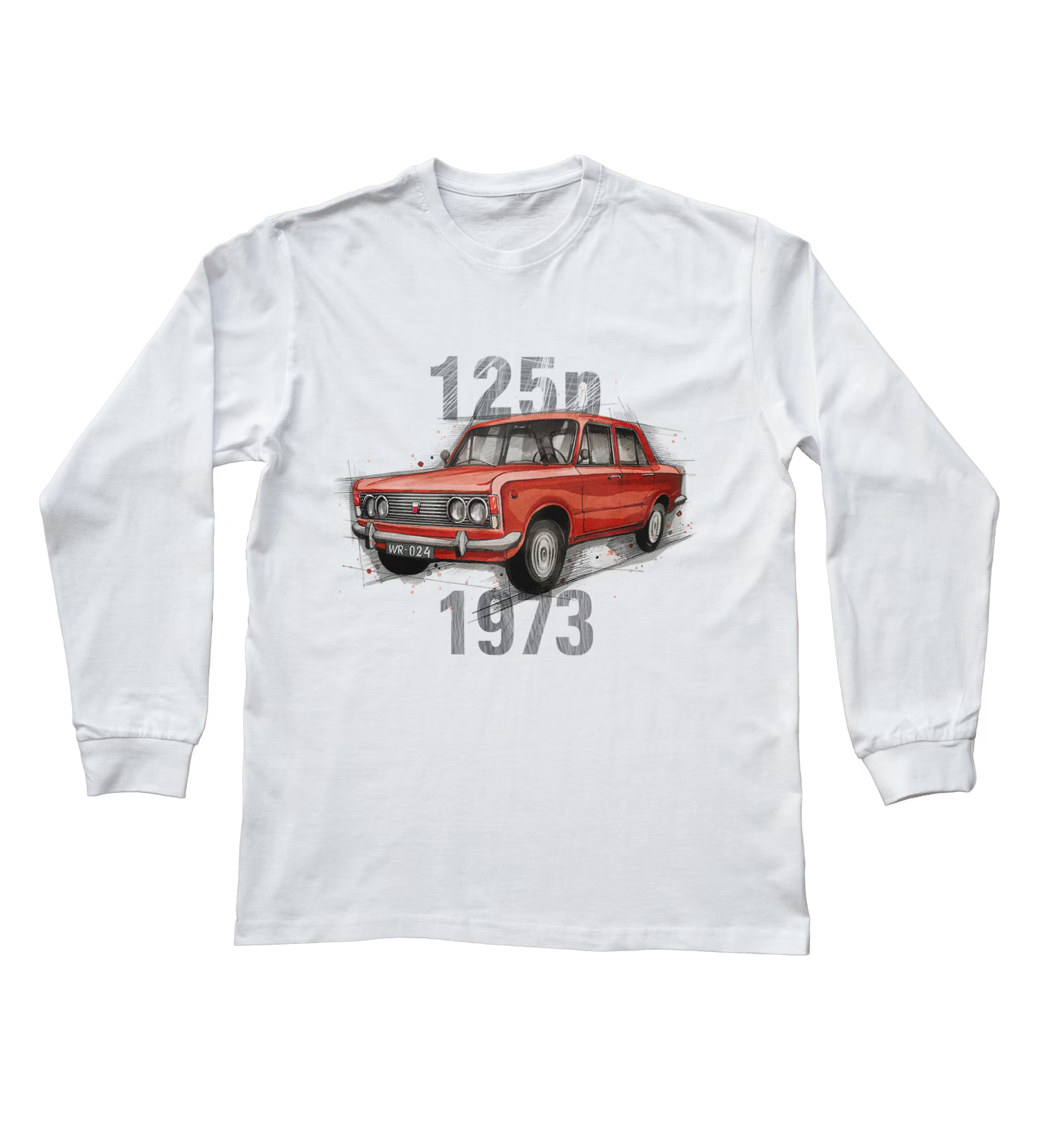 Fiat 125p — bluzka z długim rękawem
