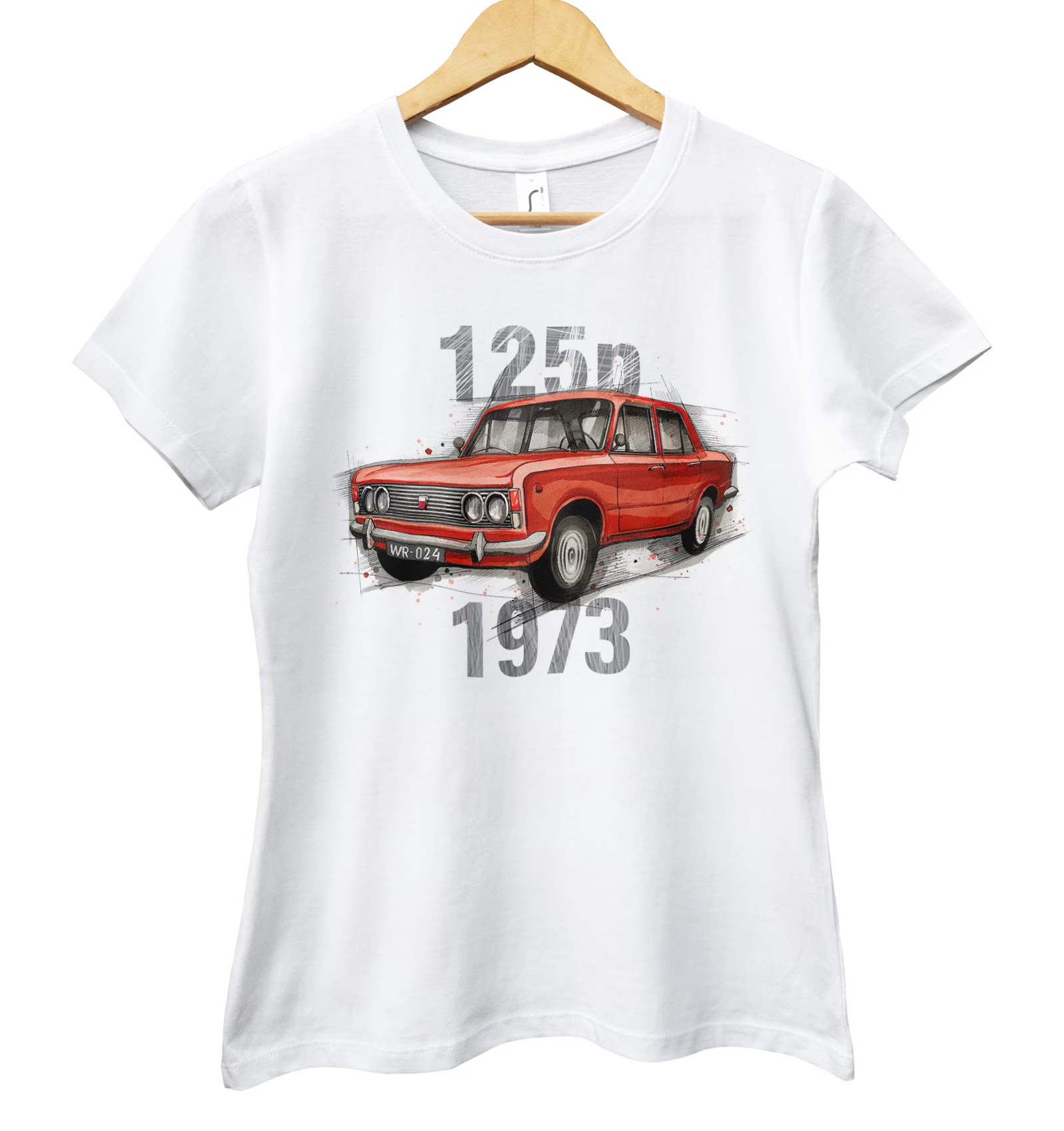 Fiat 125p — koszulka damska