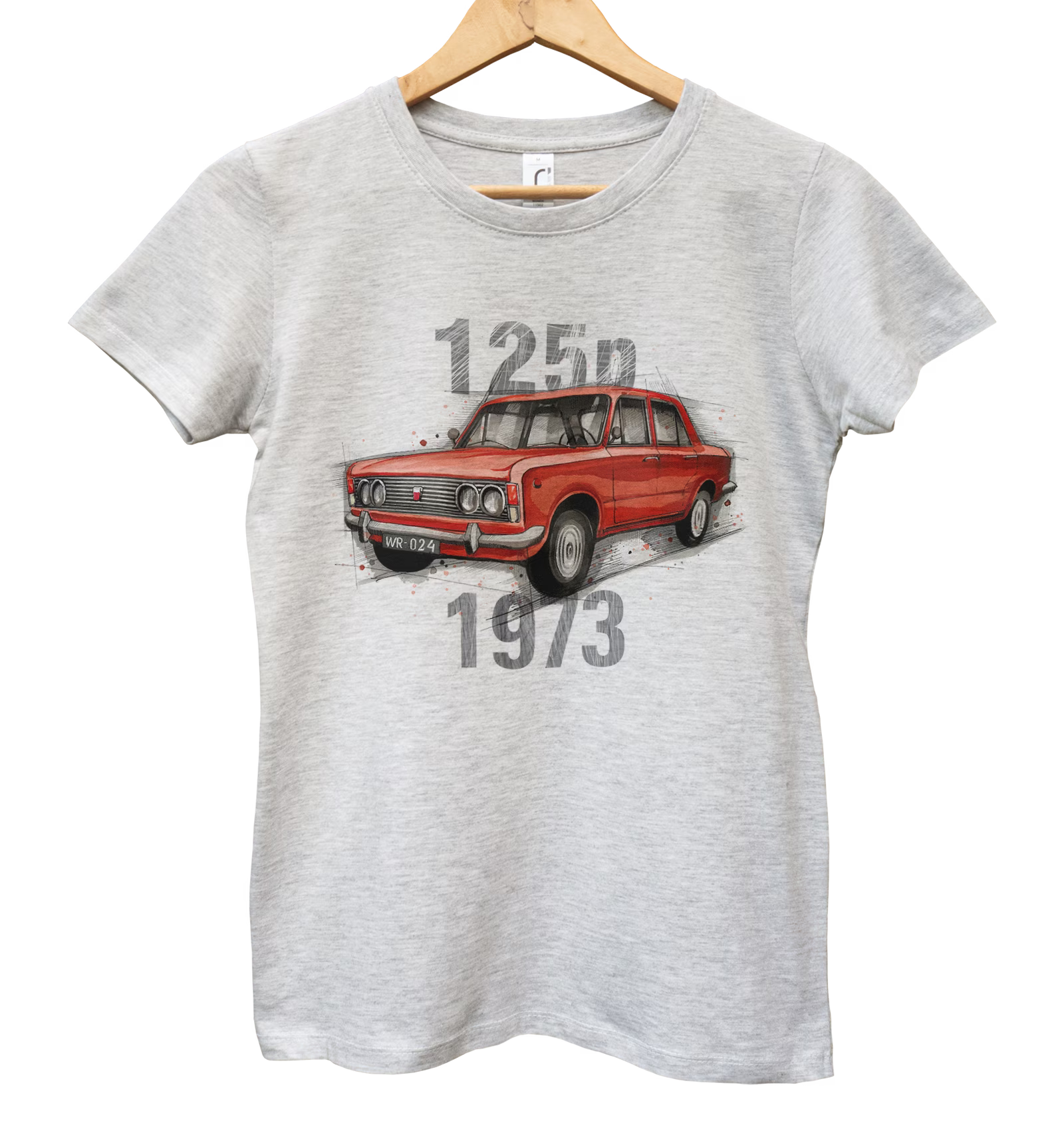 Fiat 125p — koszulka damska