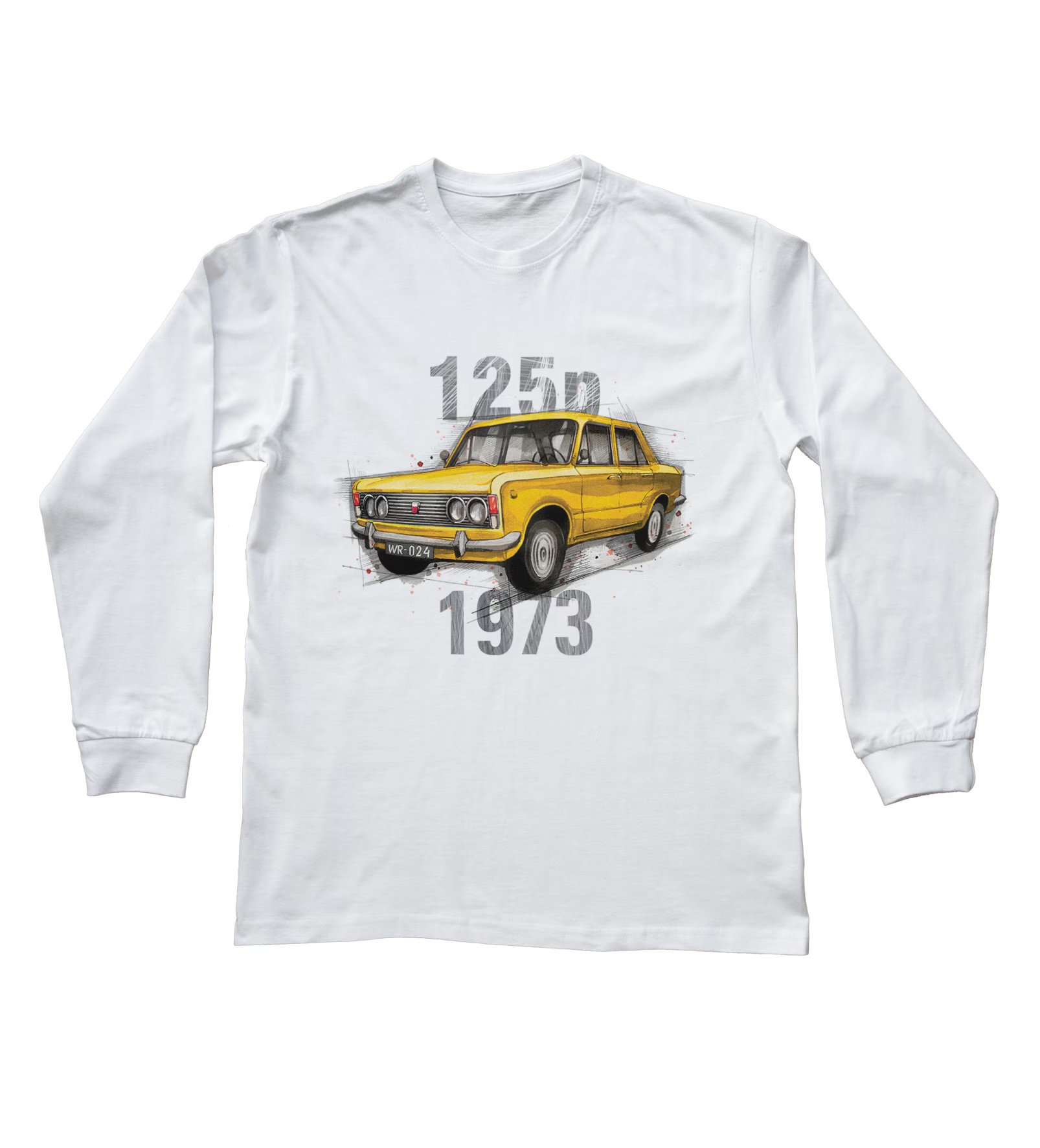 Fiat 125p — bluzka z długim rękawem