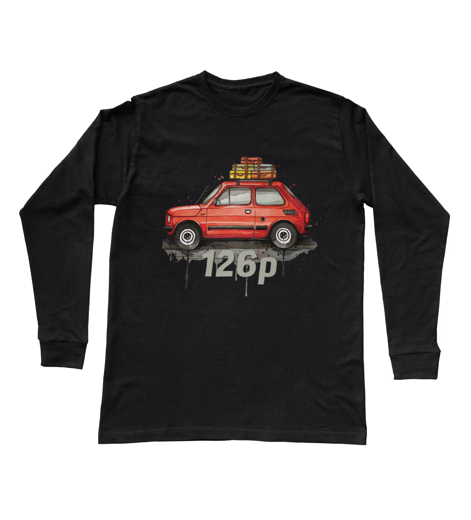 Fiat 126p — bluzka z długim rękawem