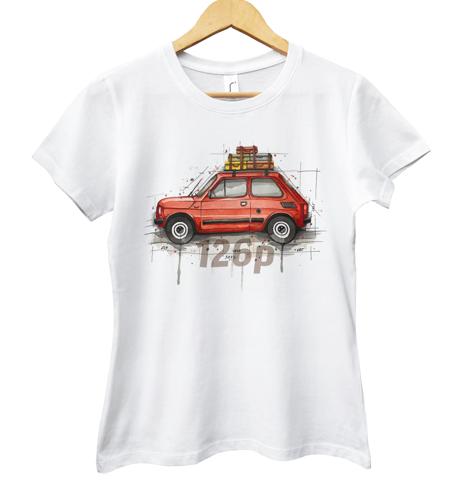 Fiat 126p — koszulka damska