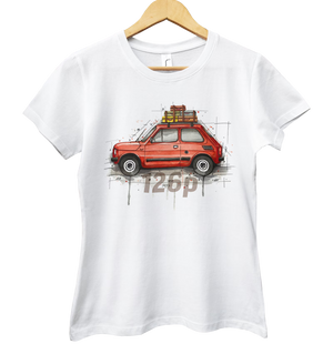 Fiat 126p — koszulka damska