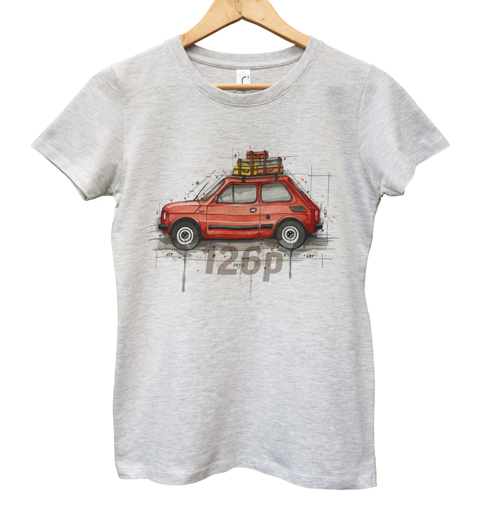 Fiat 126p — koszulka damska