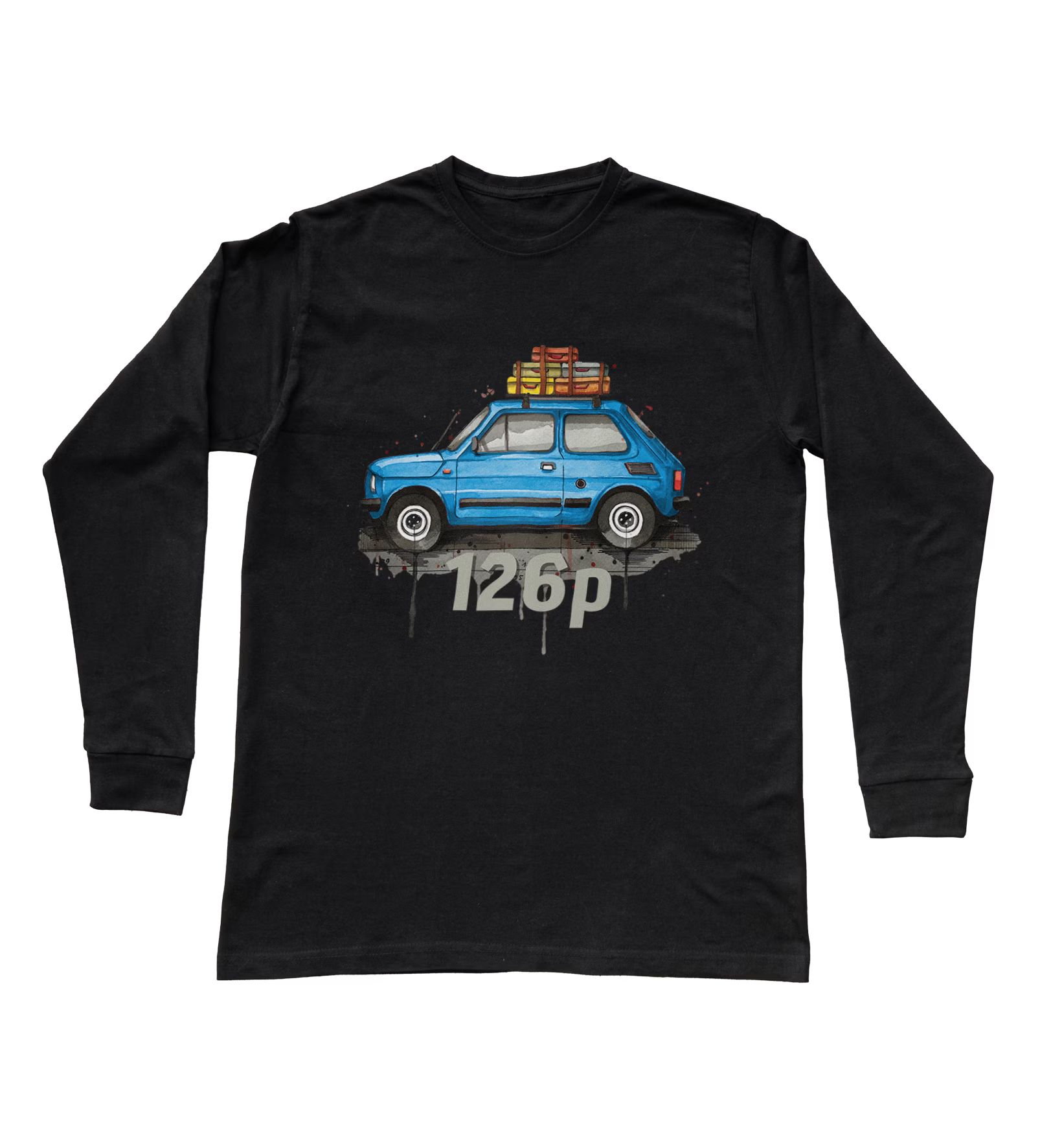Fiat 126p — bluzka z długim rękawem
