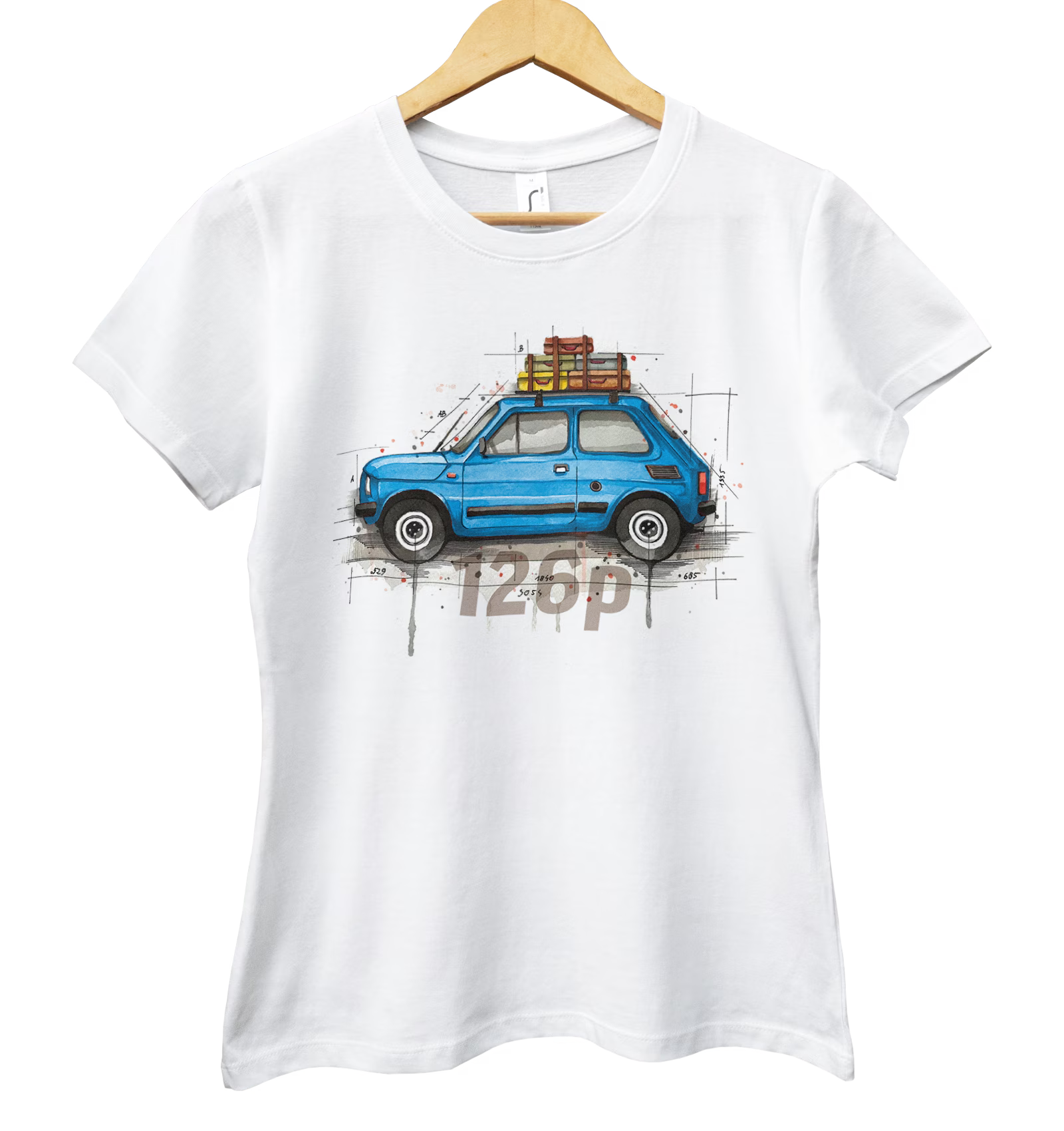 Fiat 126p — koszulka damska