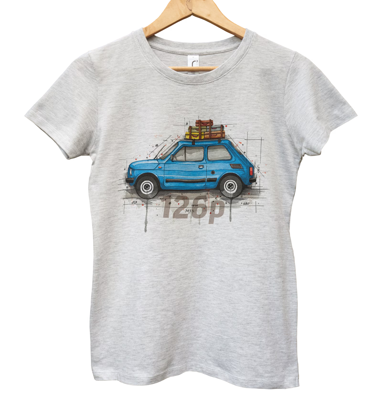Fiat 126p — koszulka damska