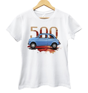 Fiat 500 — koszulka damska