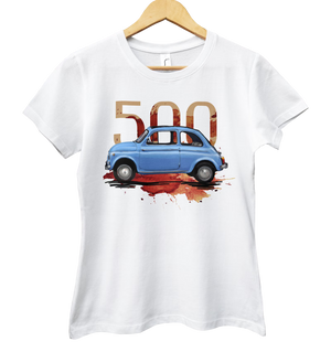 Fiat 500 — koszulka damska