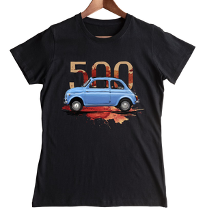 Fiat 500 — koszulka damska