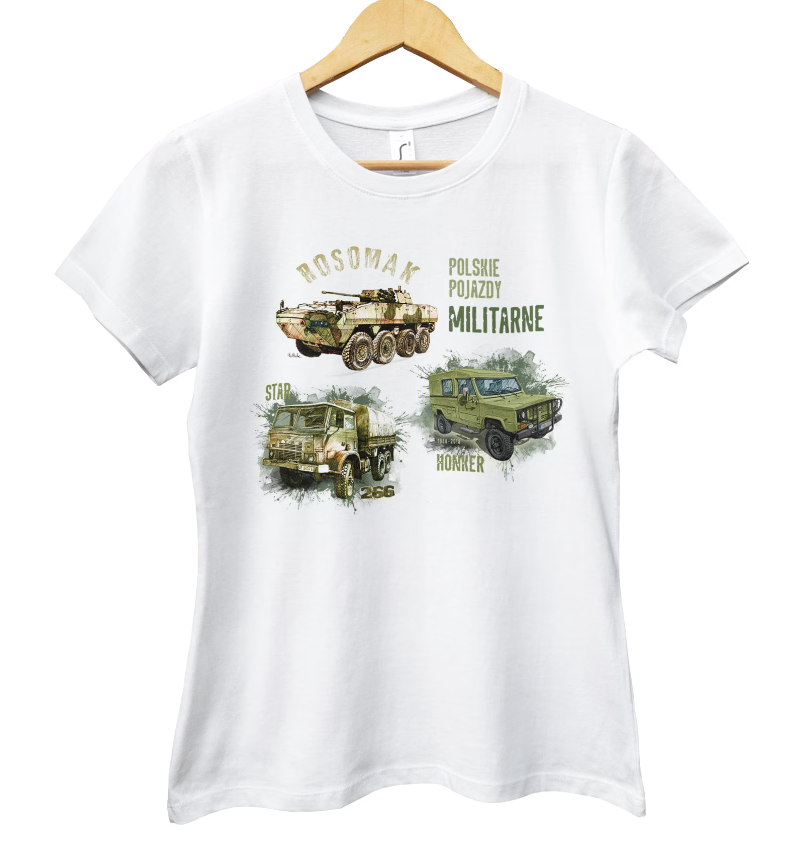 Koszulka damska dla fana militariów