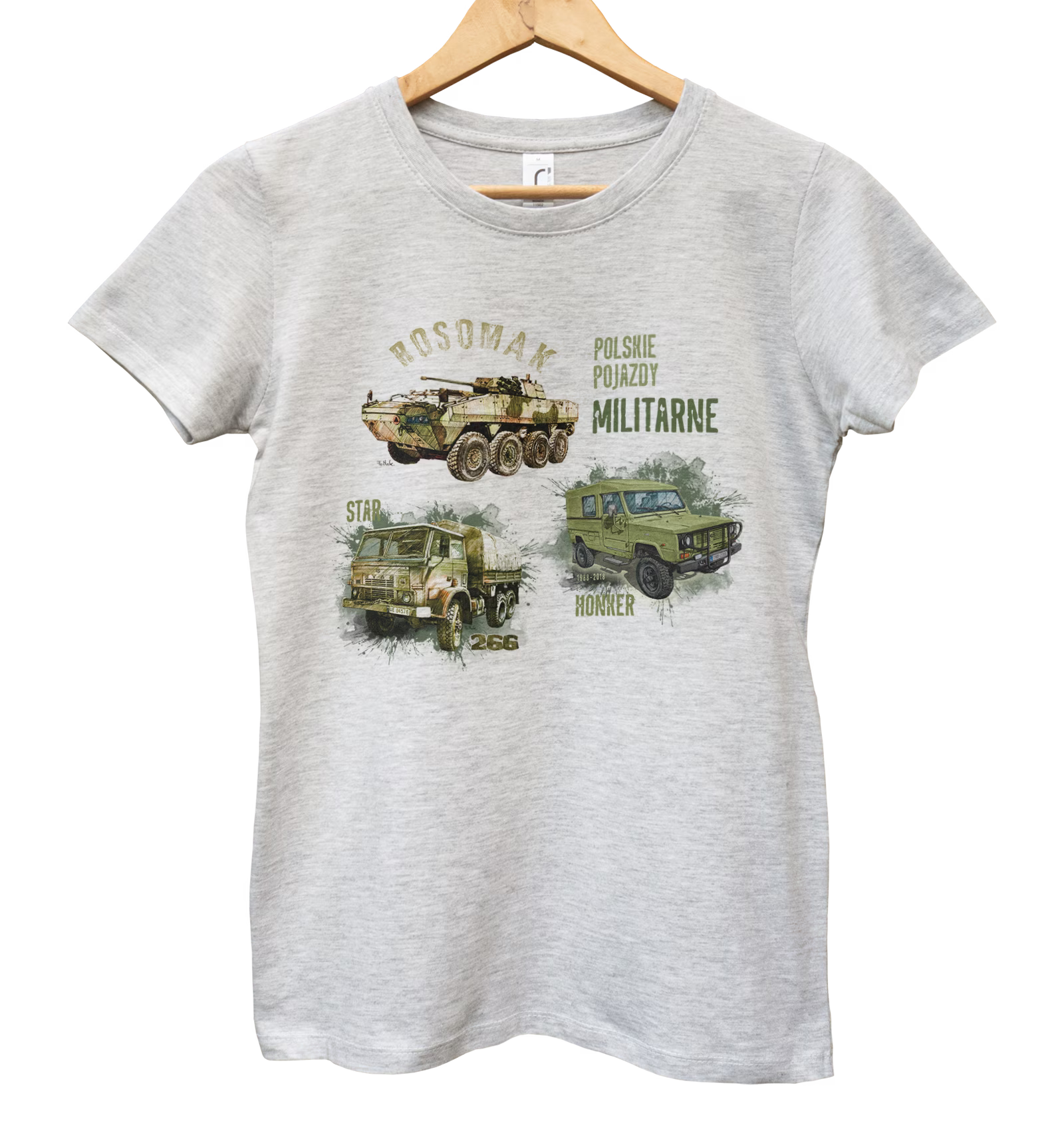 Koszulka damska dla fana militariów