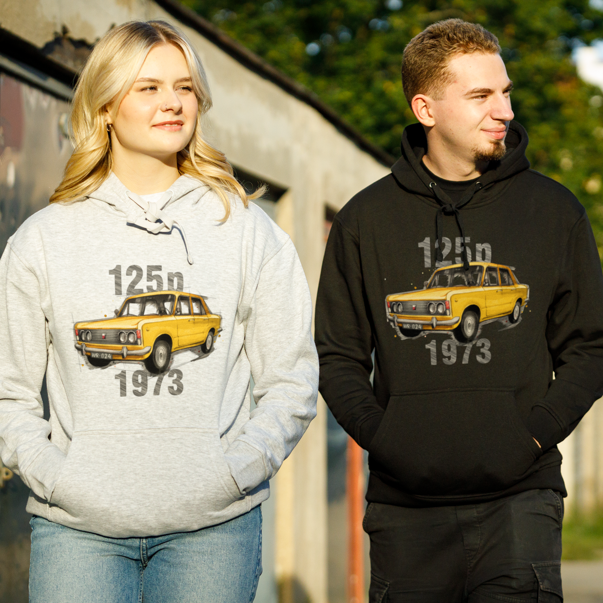 Fiat 125p — bluza — NIK-BL-STD-SAMMF-SZ-FIA125-ZOL-CZ