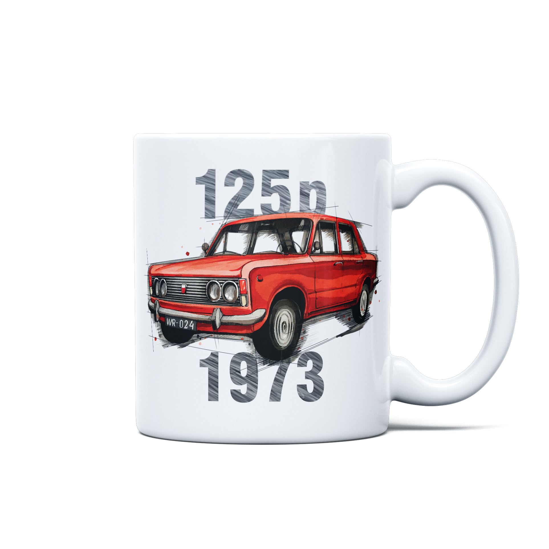 Fiat 125p — kubek — NIK-KUB-STDBI-FIA125-CZE-01