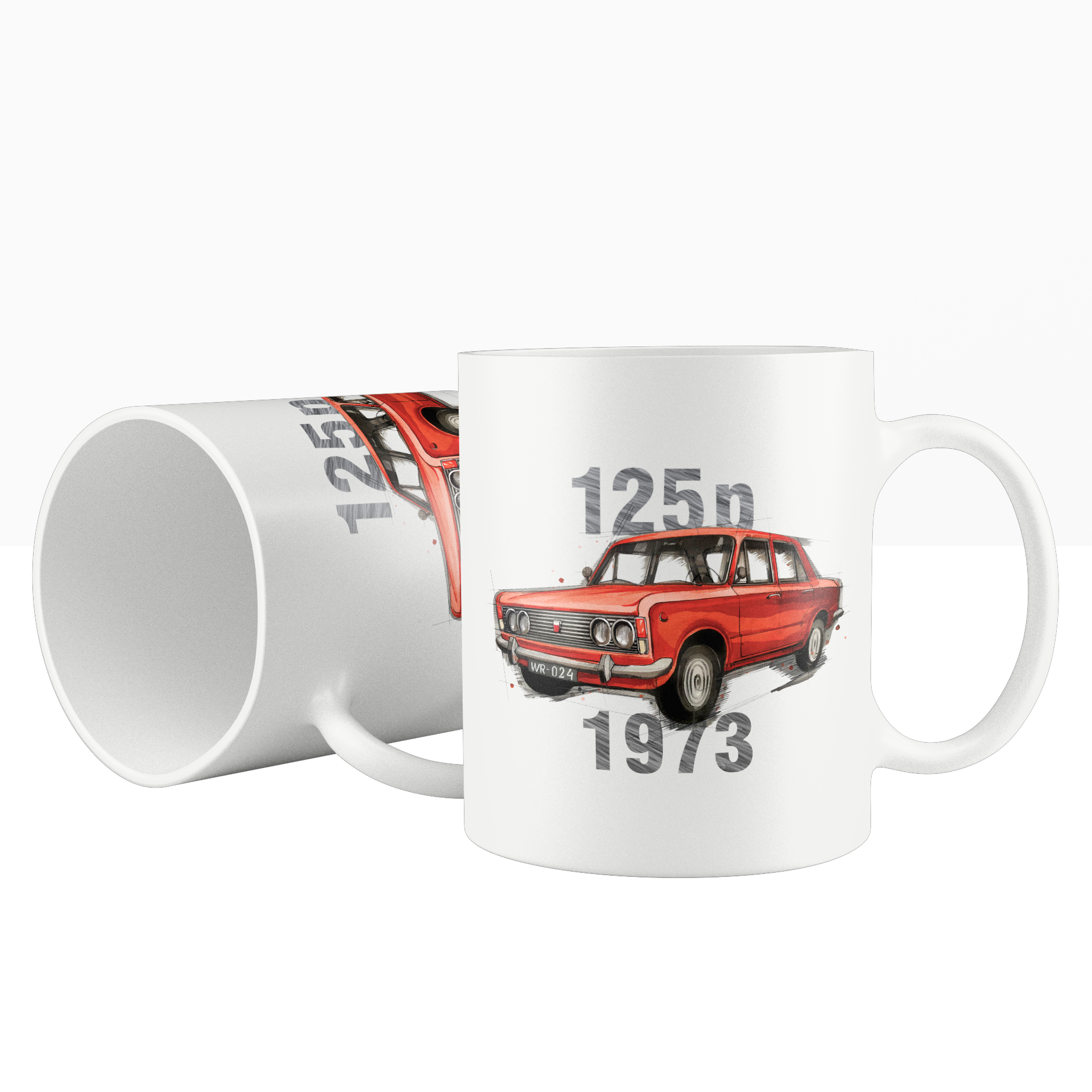Fiat 125p — kubek — NIK-KUB-STDBI-FIA125-CZE-02