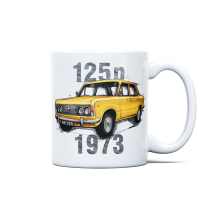 Fiat 125p — kubek — NIK-KUB-STDBI-FIA125-ZOL-01