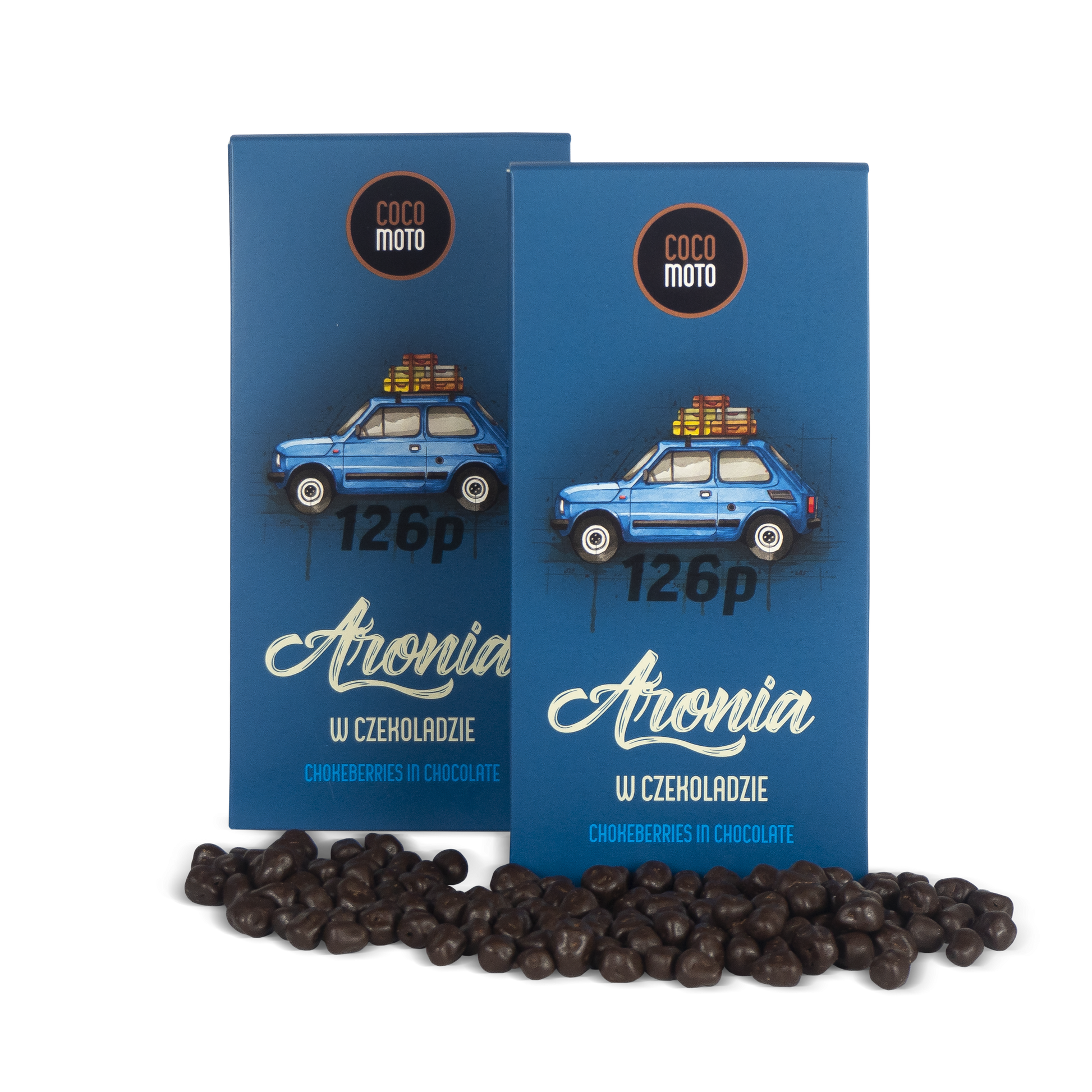 Fiat 126p — aronia w czekoladzie