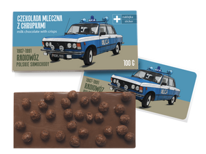 FSO 125p MO — czekolada mleczna z chrupkami z naklejką