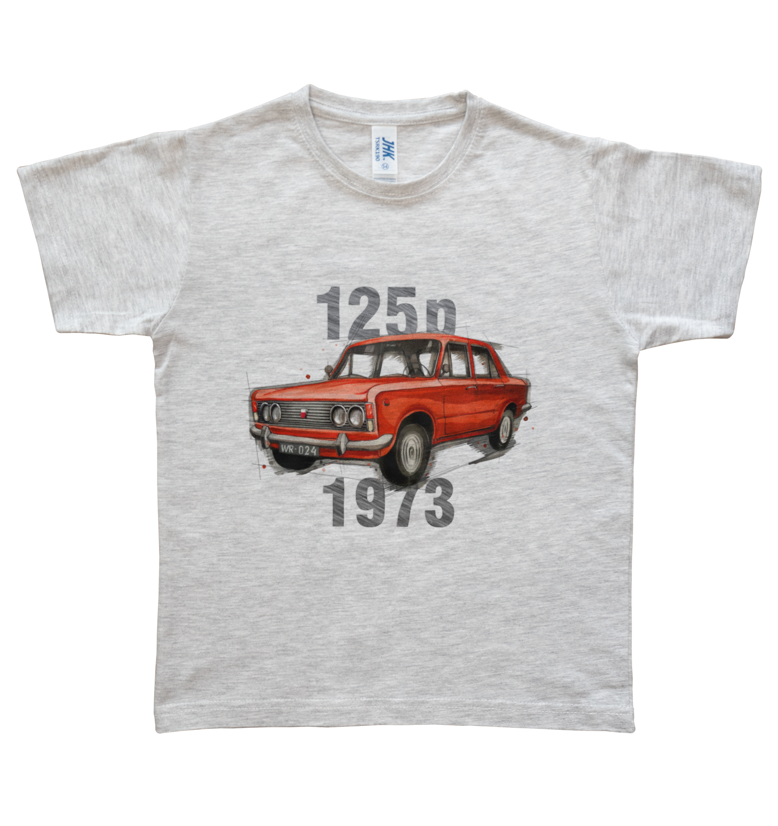 Fiat 125p — koszulka dziecięca — NIK-TSH-JUNSZ-FIA125-CZE-01