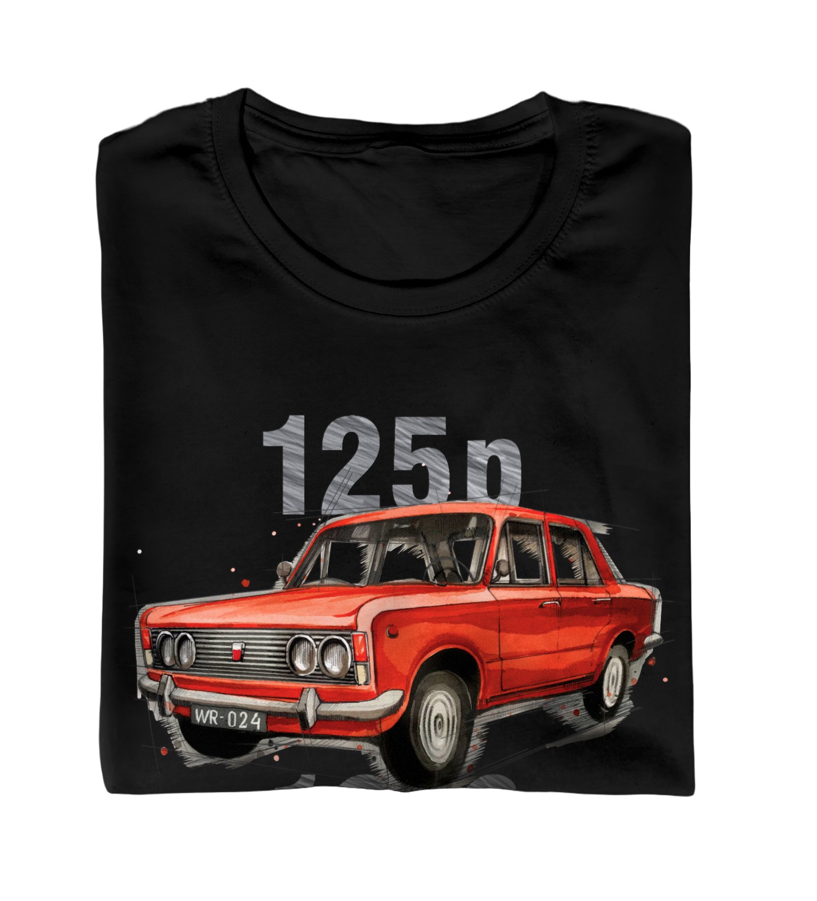 Fiat 125p — koszulka — NIK-TSH-STDCZ-FIA125-CZE-01