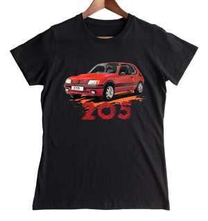Peugeot 205 — koszulka damska
