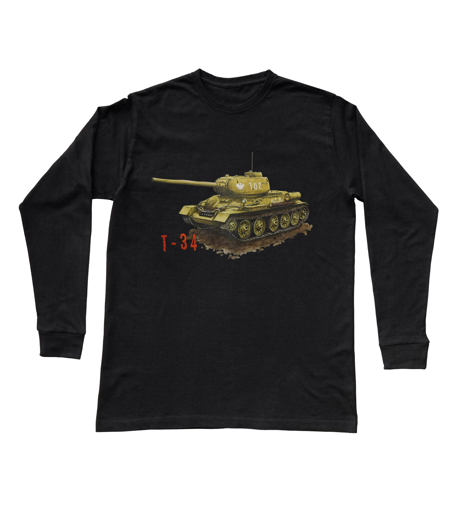 T-34 — koszulka z długim rękawem dziecięca