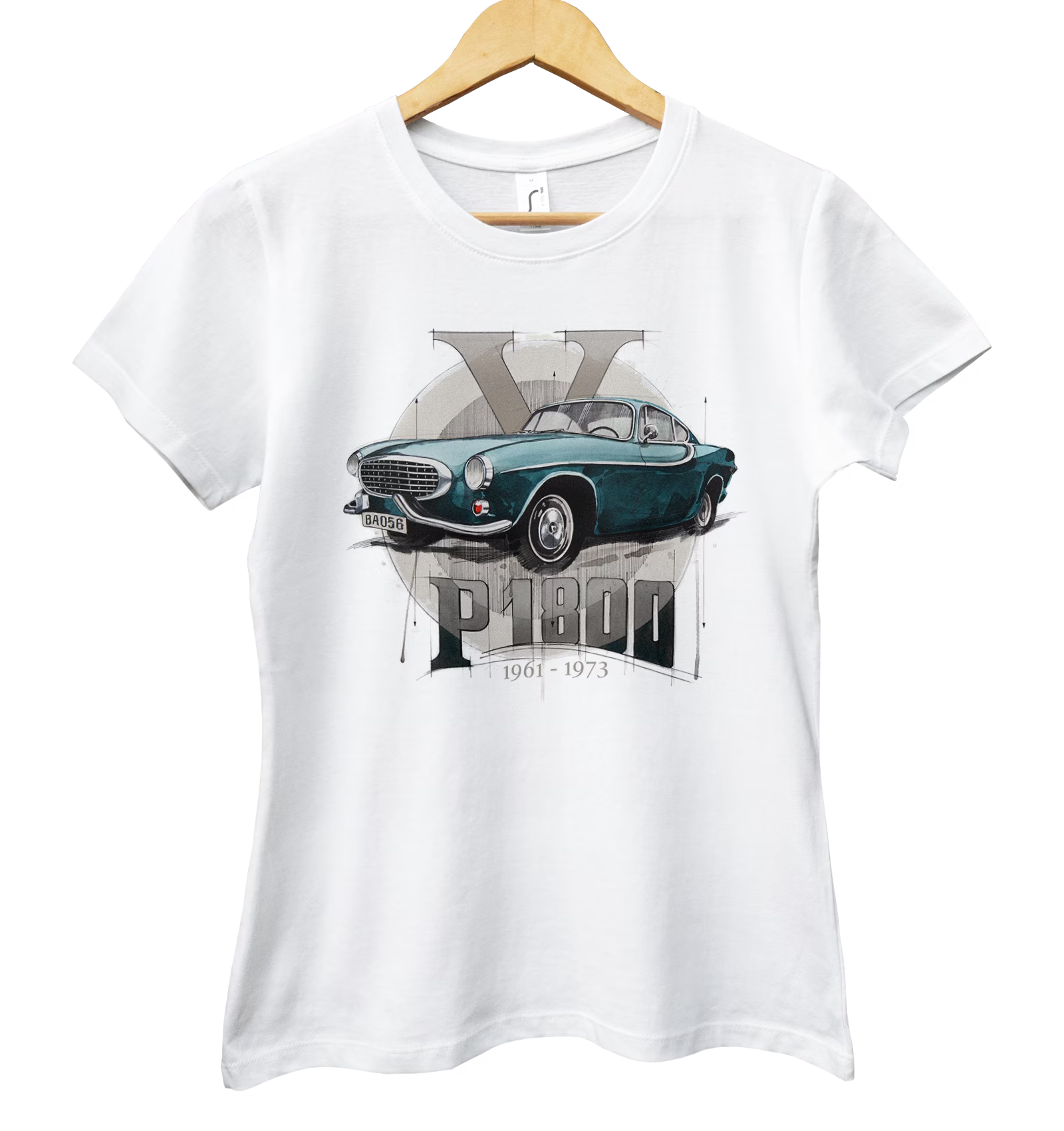 Volvo P1800 — koszulka damska