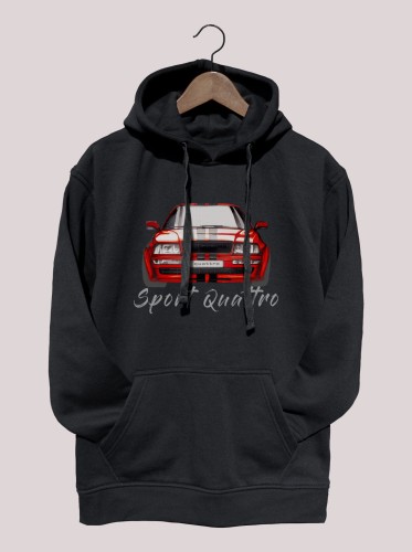 Audi quattro S2 bluza czarna