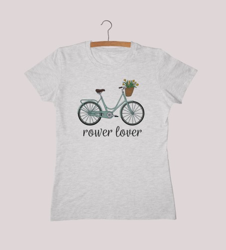 Koszulka Rower Damka zielony damska