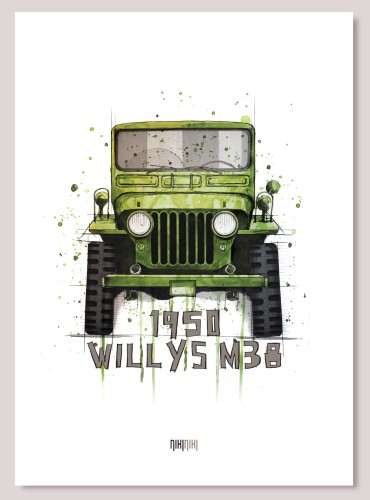 Plakat na ścianę Jeep Willys