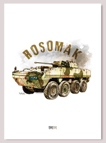 Plakat militarny na ścianę Rosomak