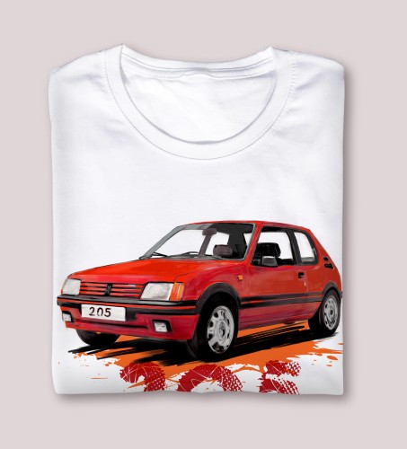 koszulka samochód Peugeot 205
