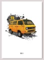 plakat z samochodem VW T3 Transporter