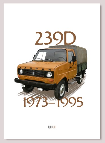 plakat dekoracyjny na ścianę samochód tarpan