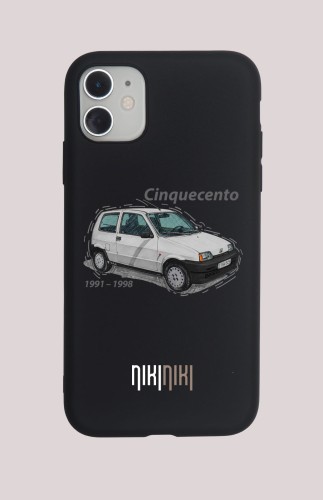 FIAT_CINQUECENTO_BIAŁY etui na telefon