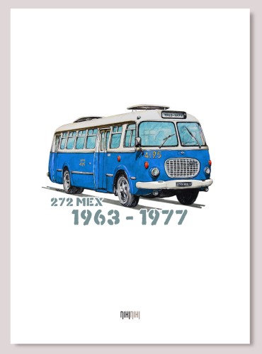 plakat dekoracyjny na ścianę autobus Jelcz Ogórek