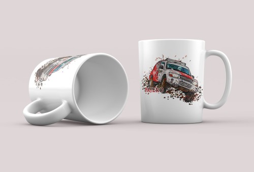 kubek samochód offroad Mitsubishi Pajero 3