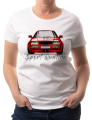 koszulka damska z nadrukiem samochodu Audi