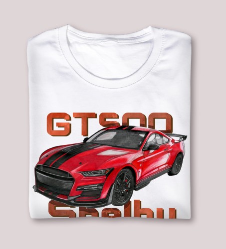 koszulka dla fana samochodów sportowych Ford Mustang GT 500