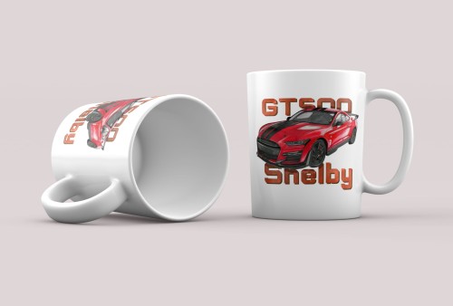 kubek ceramiczny z nadrukiem samochodu Ford Mustang Shelby GT500