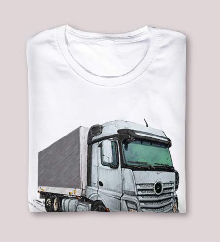 koszulka z ciężarówką Mercedes-Benz Actros