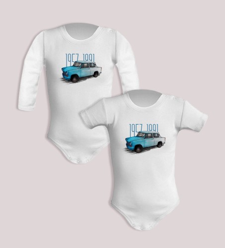 body ubranko dla dziecka z samochodem Trabant