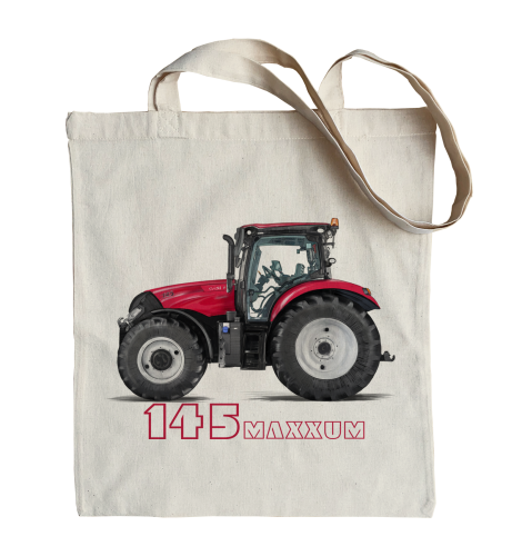 torba bawełniana na zakupy z traktorem Case Maxxum