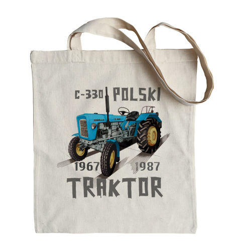 torba bawełniana na zakupy z traktorem Ursus C 330