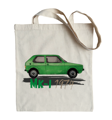 bawełniana torba na ramię z samochodem Golf Mk I