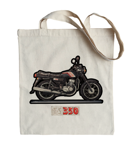 torba na zakupy z motocyklem Jawa 350