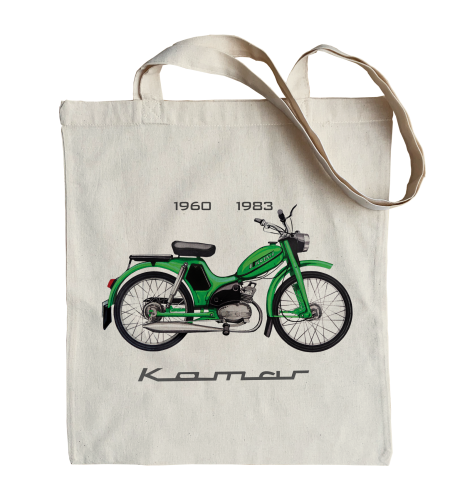 torba bawełniana na zakupy z motorowerem Romet Komar