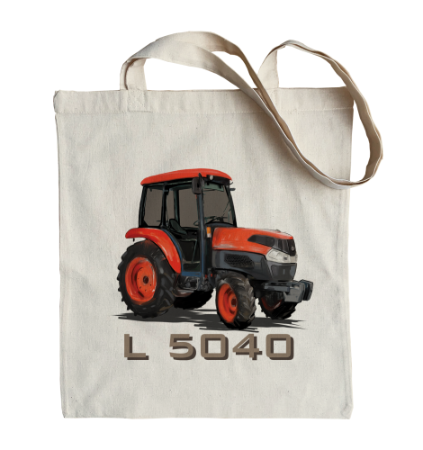 bawełniana torba na zakupy z ciągnikiem Kubota