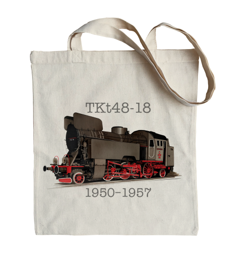 bawełniana torba na ramię z lokomotywą